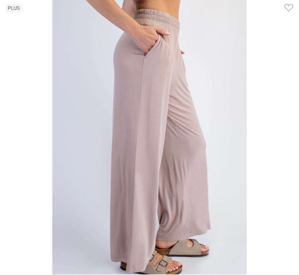 Women’s High-Waist Modal Cropped Wide Leg Pants