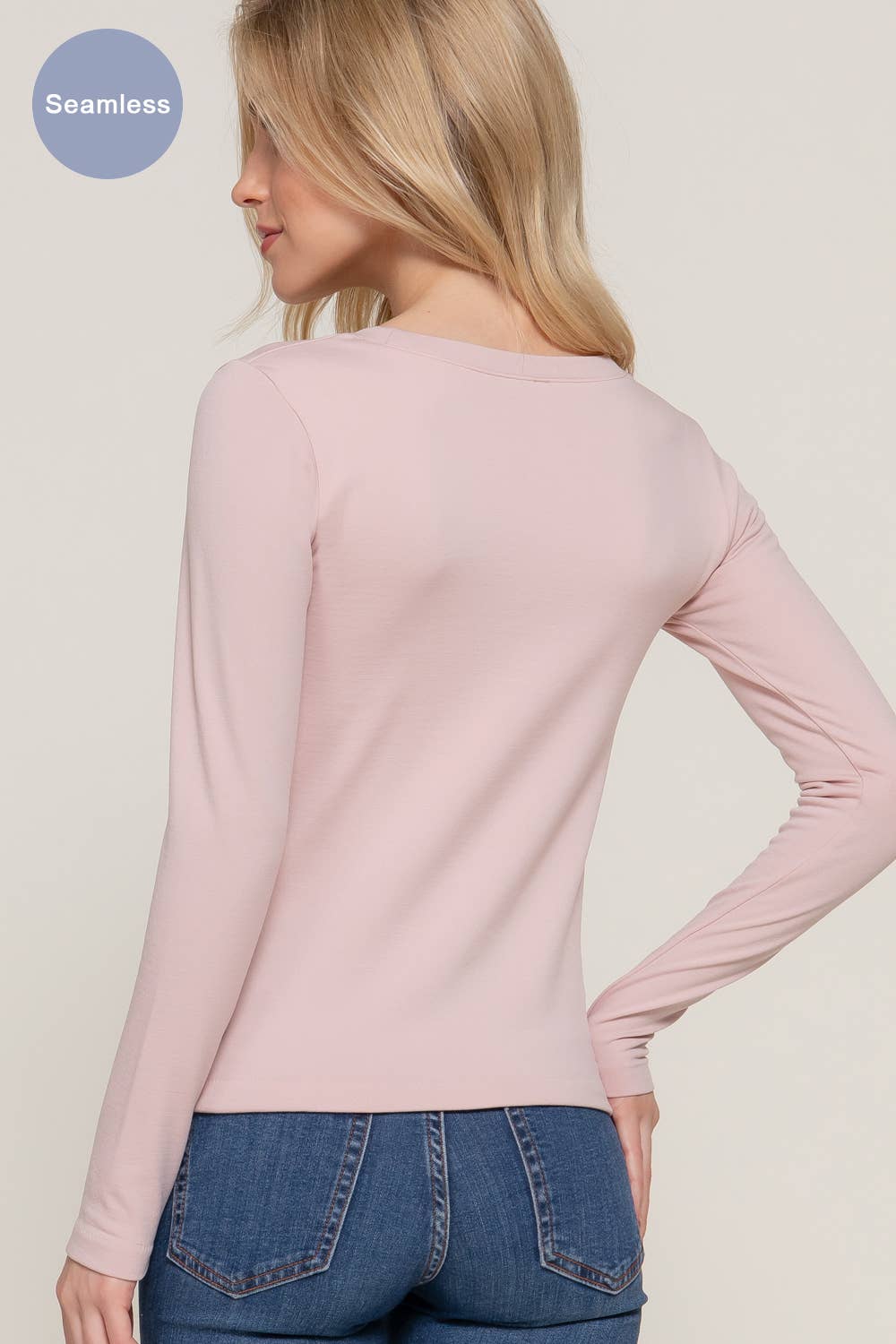 Long Sleeve Crew Neck Inner Seamless Top