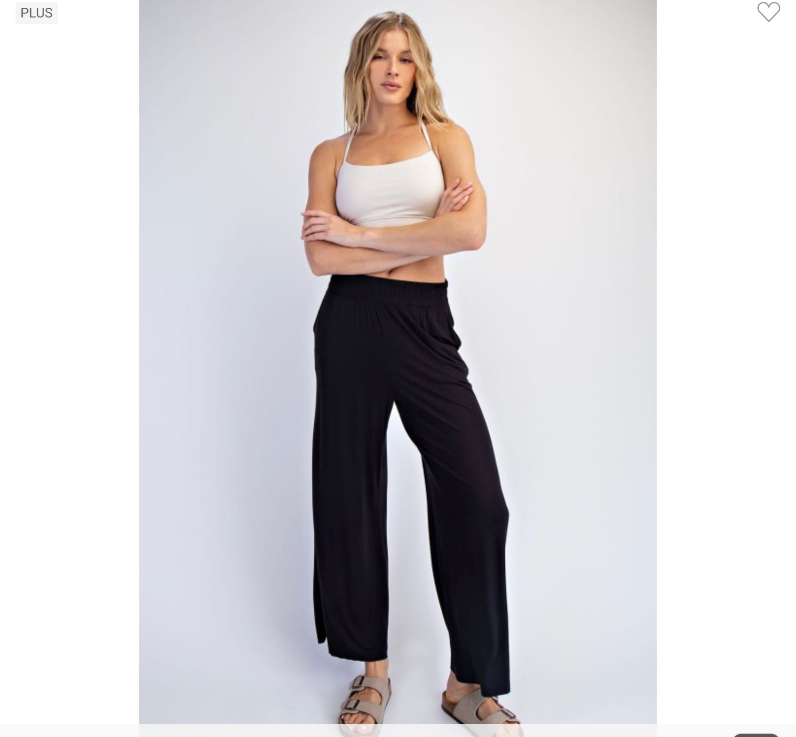 Women’s High-Waist Modal Cropped Wide Leg Pants