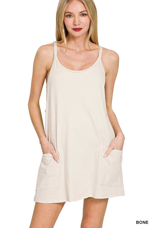 Mini Dress With Built-in Romper Liner
