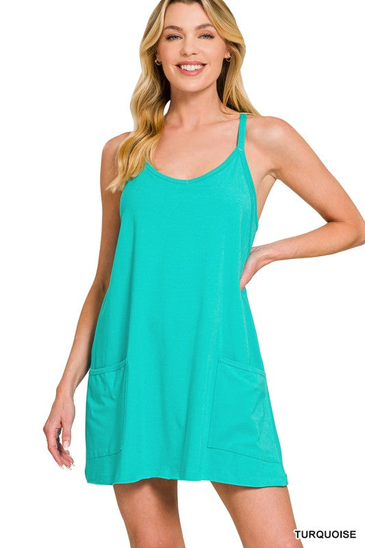Mini Dress With Built-in Romper Liner