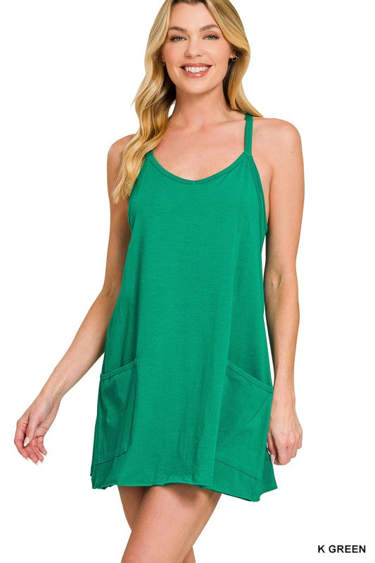 Mini Dress With Built-in Romper Liner