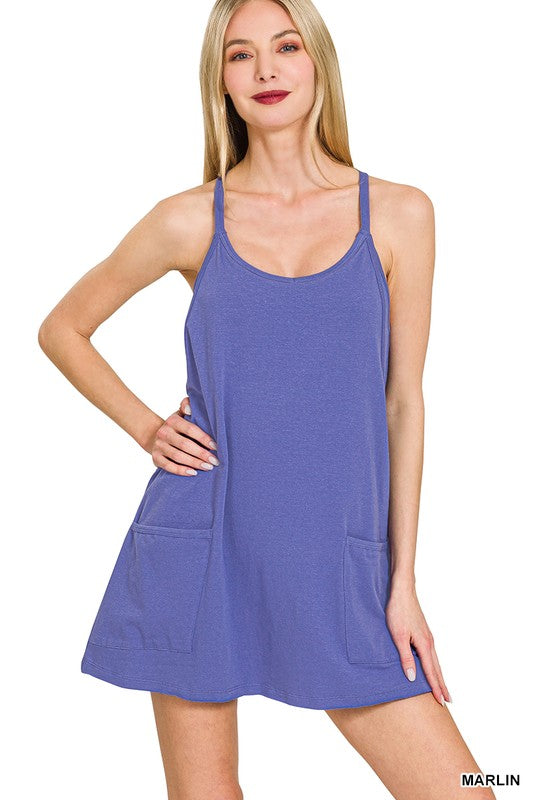 Mini Dress With Built-in Romper Liner