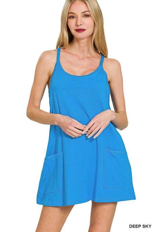 Mini Dress With Built-in Romper Liner