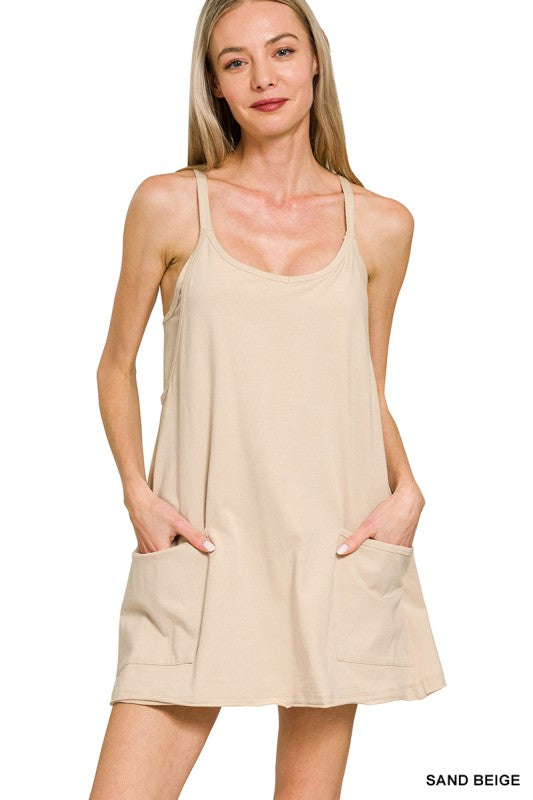 Mini Dress With Built-in Romper Liner