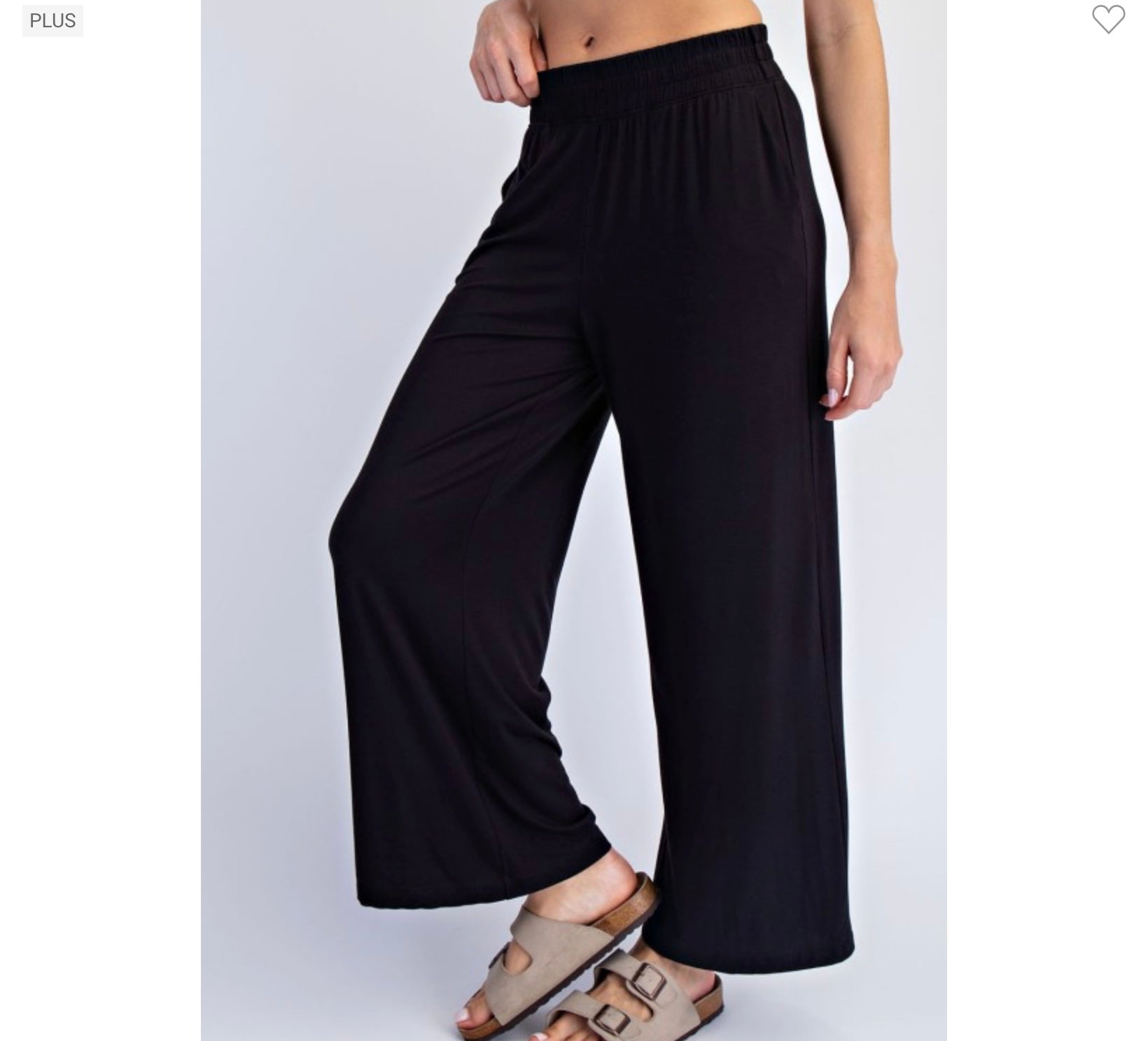 Women’s High-Waist Modal Cropped Wide Leg Pants