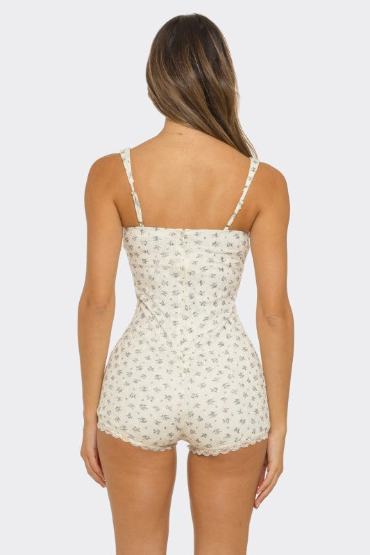 Floral Print Romper