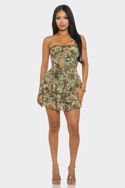 Printed Mini Tube Dress