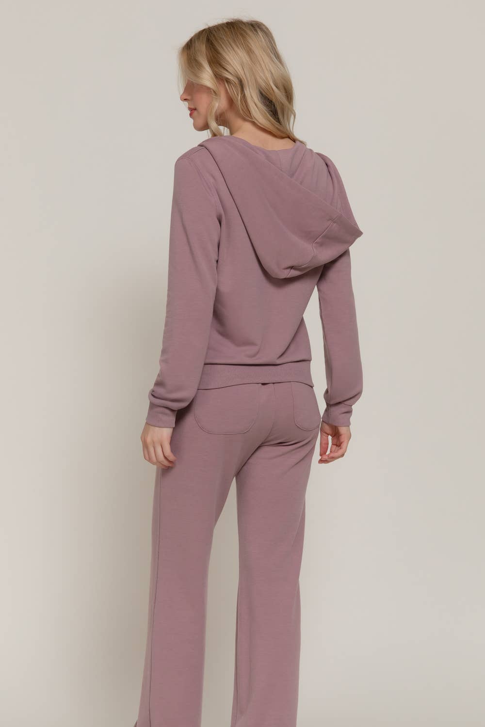 Long Sleeve Hoodie Jacket & Pants Sweatsuit Set