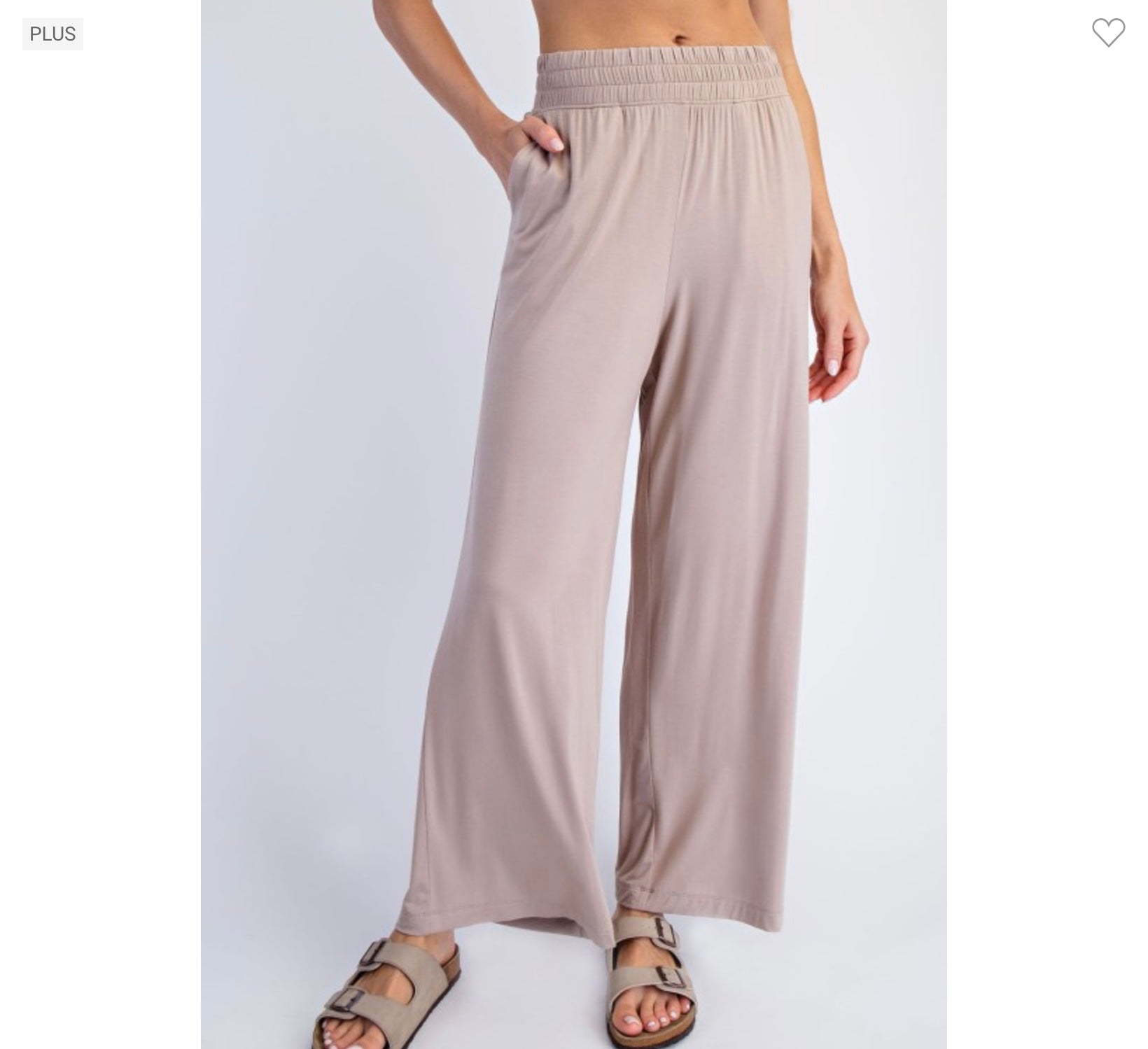 Women’s High-Waist Modal Cropped Wide Leg Pants