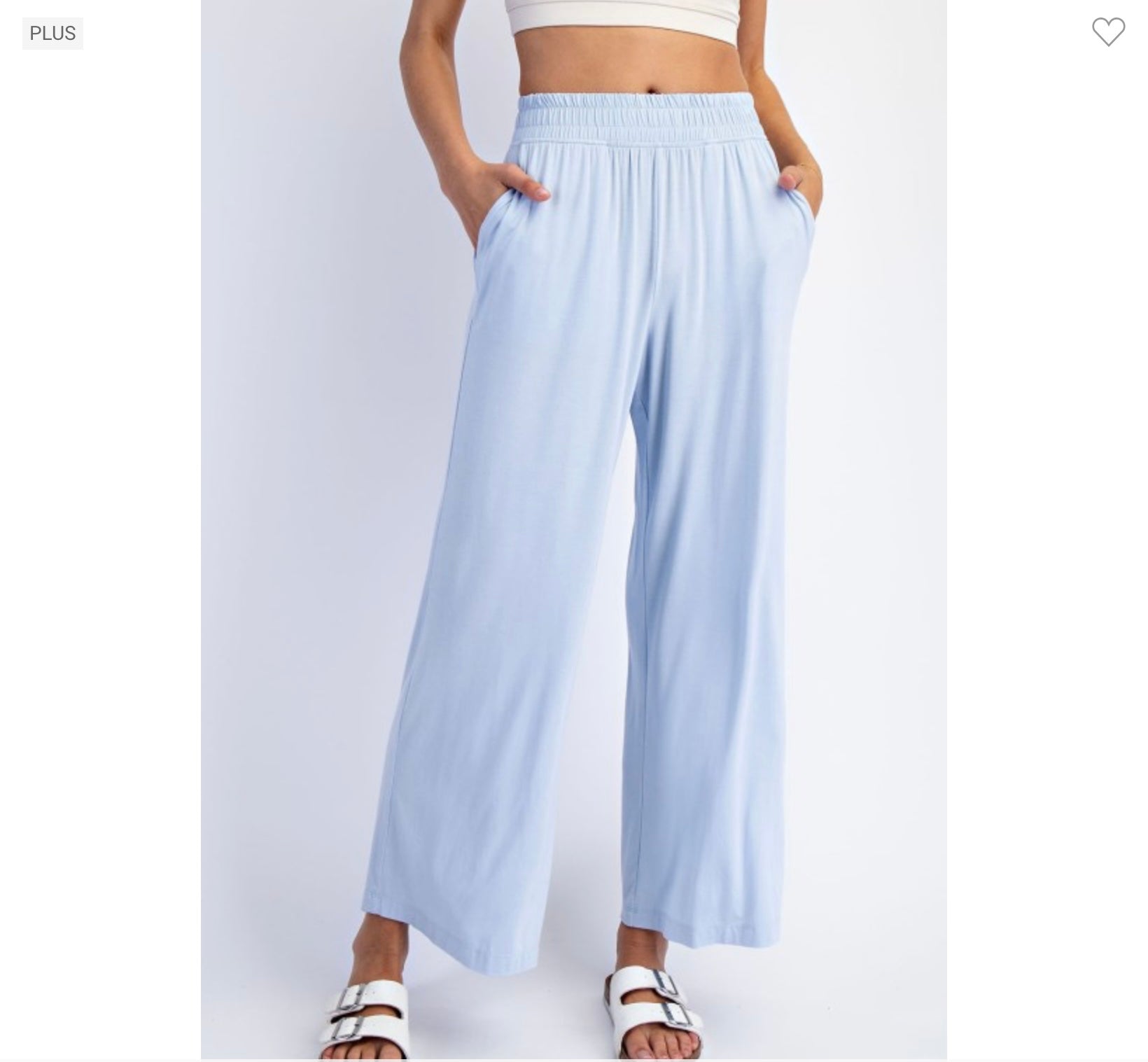 Women’s High-Waist Modal Cropped Wide Leg Pants