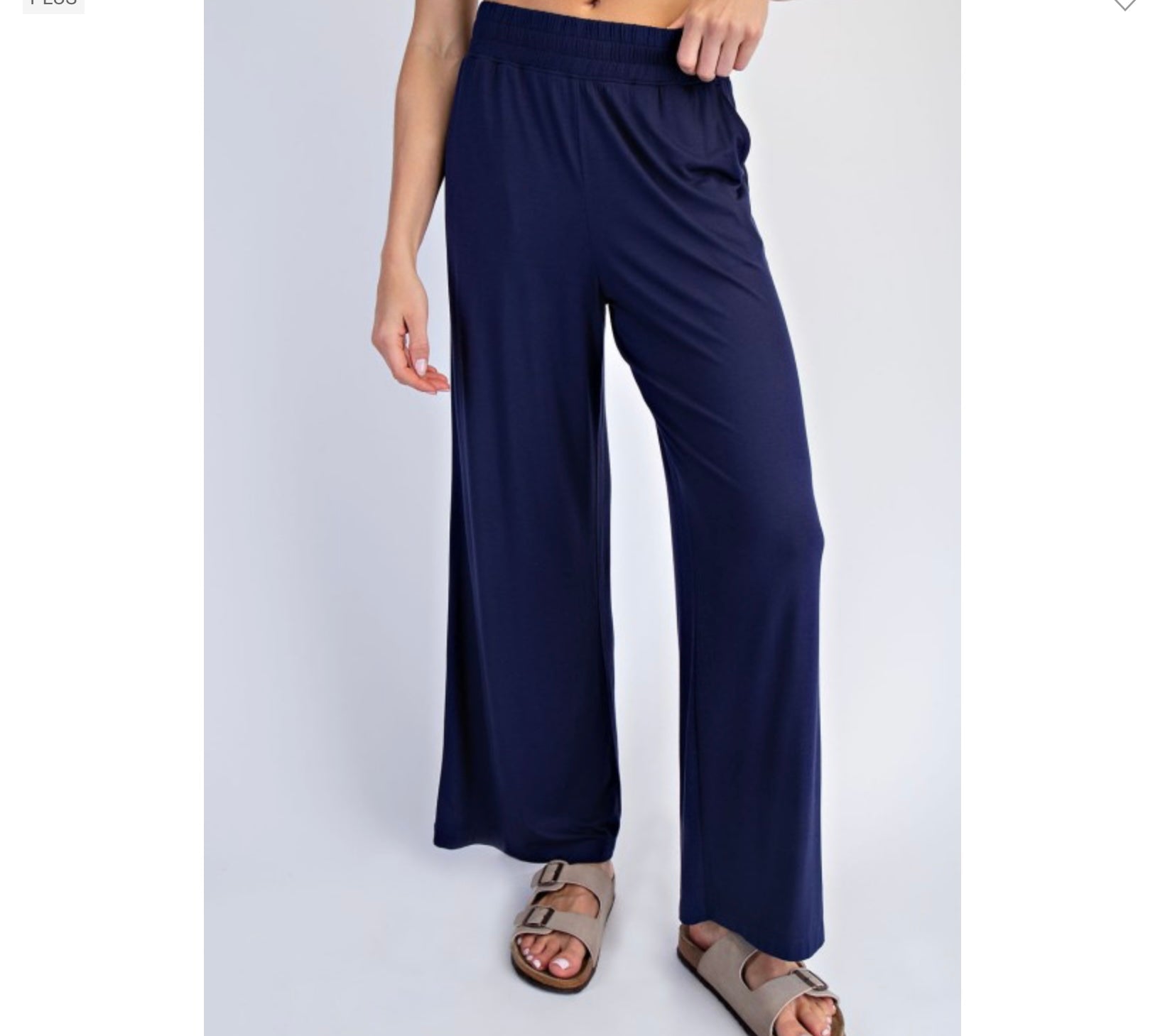 Women’s High-Waist Modal Cropped Wide Leg Pants