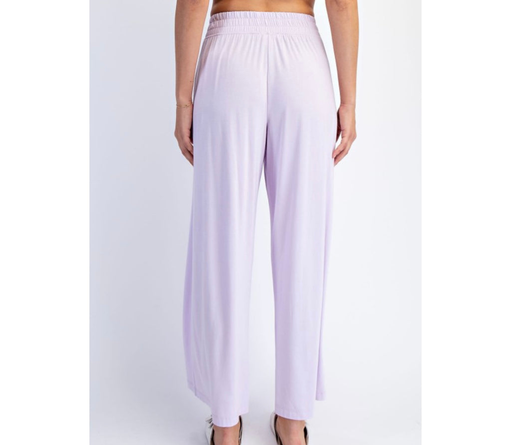 Women’s High-Waist Modal Cropped Wide Leg Pants