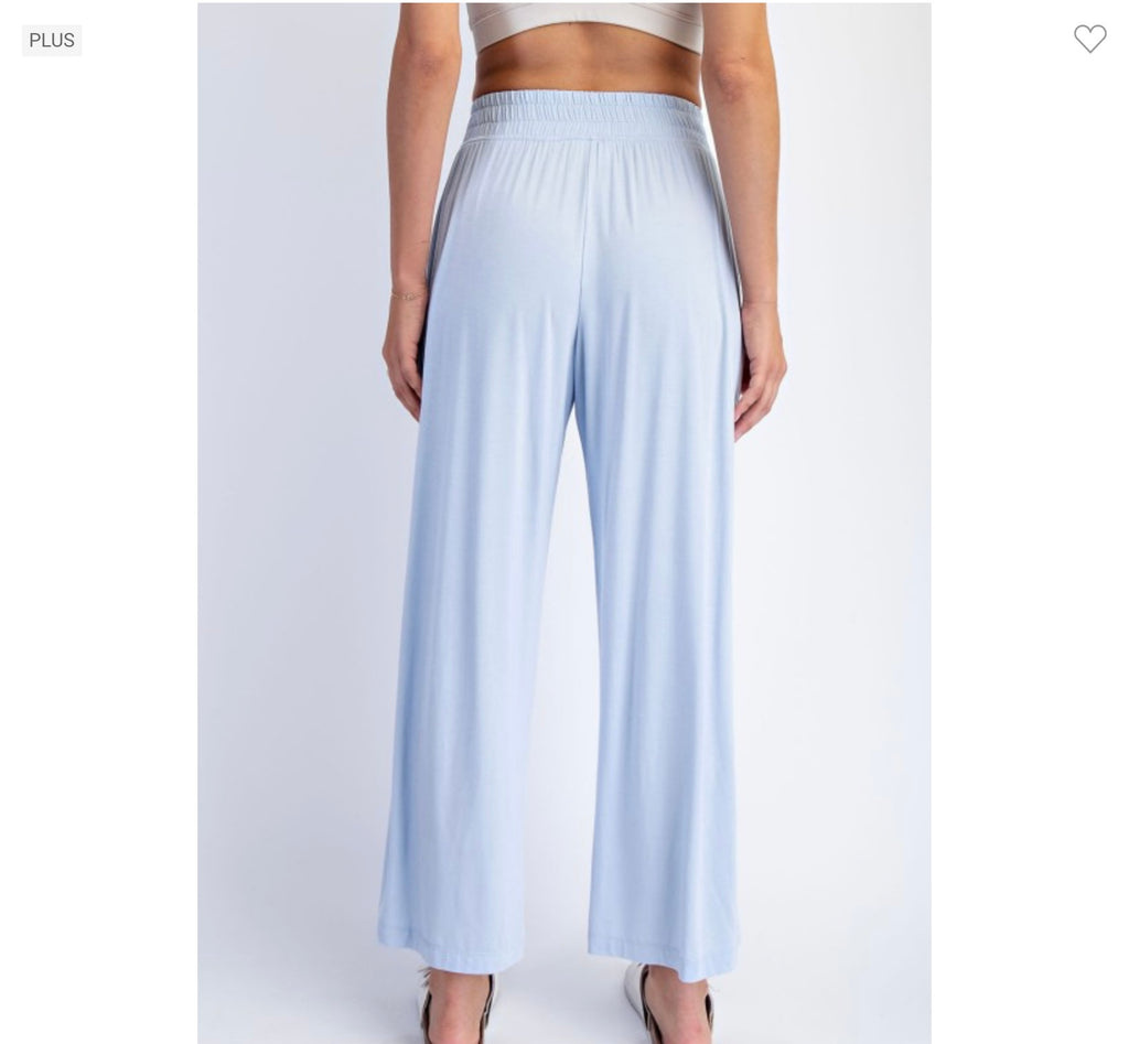 Women’s High-Waist Modal Cropped Wide Leg Pants