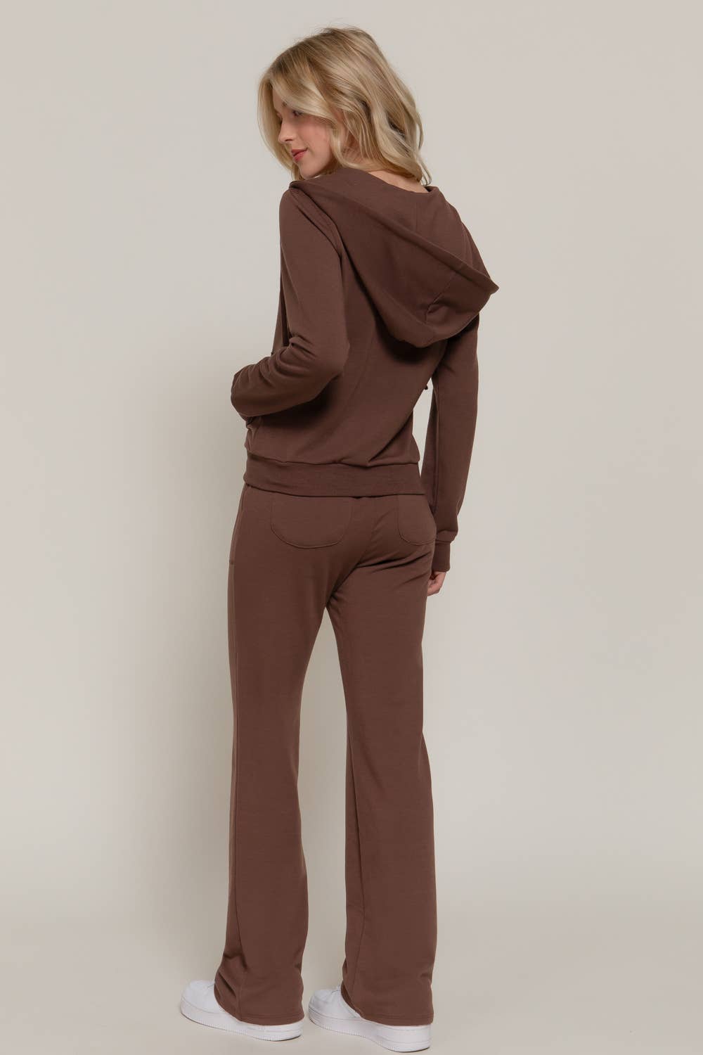 Long Sleeve Hoodie Jacket & Pants Sweatsuit Set
