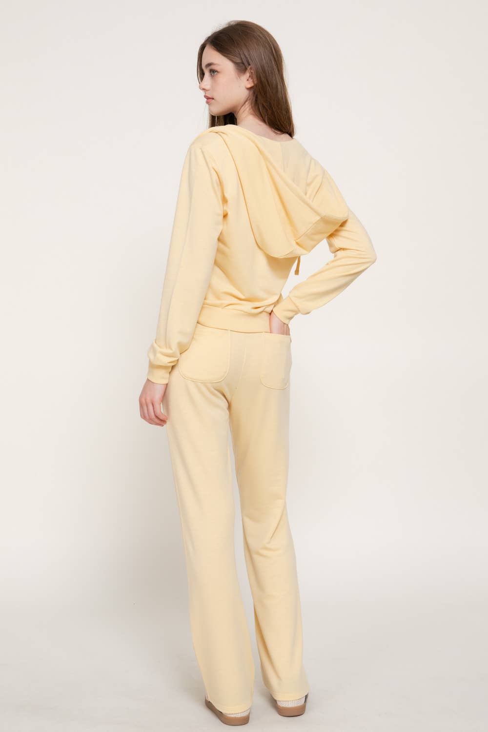 Long Sleeve Hoodie Jacket & Pants Sweatsuit Set