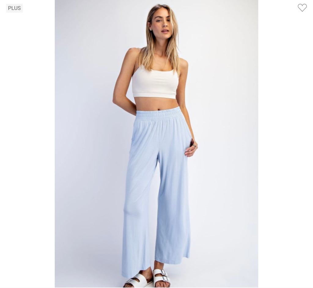Women’s High-Waist Modal Cropped Wide Leg Pants