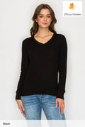 Long Sleeve V-neck Thermal Top