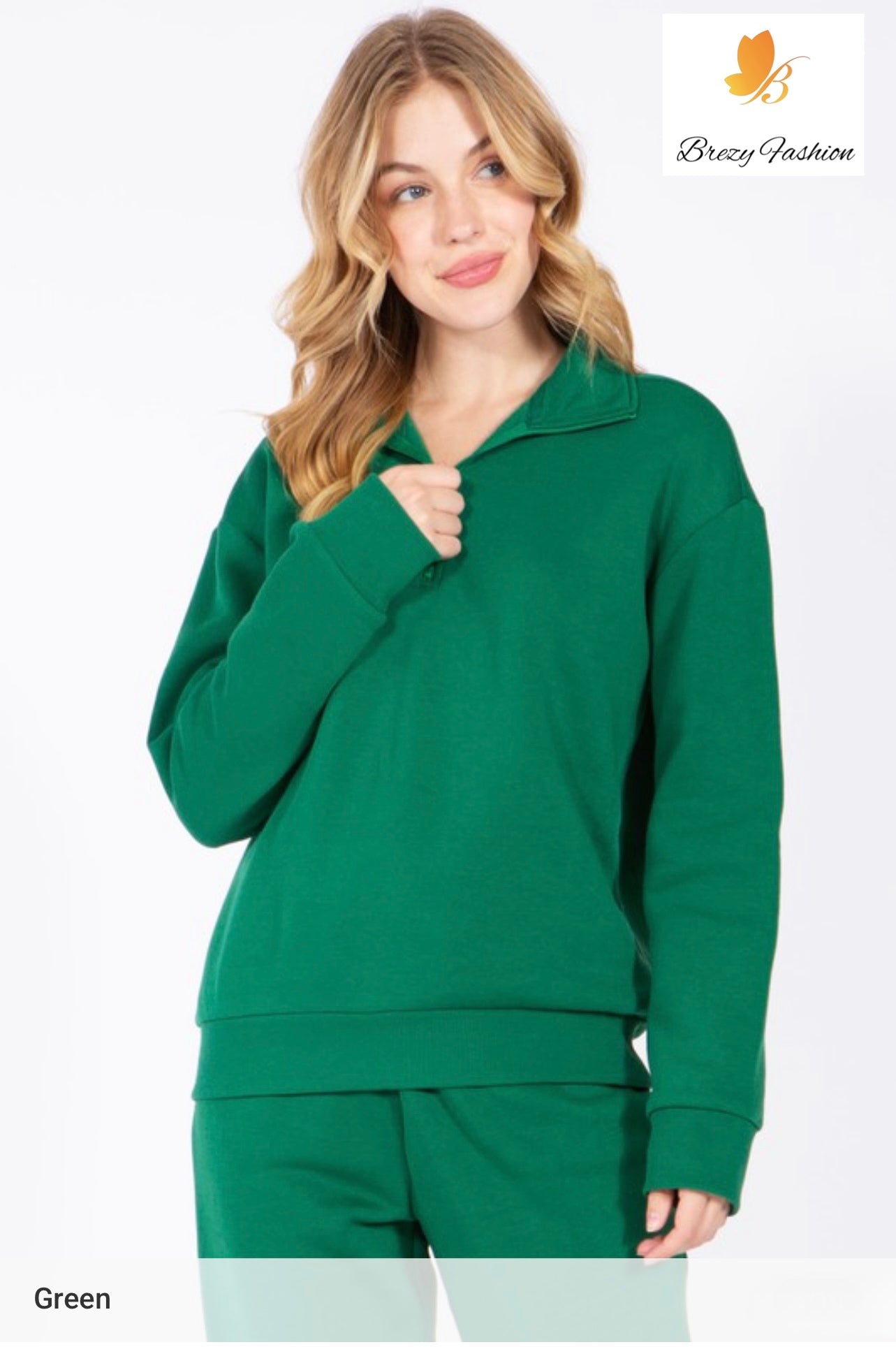 Quarter-zip Fleece Pullover Sweatshirt