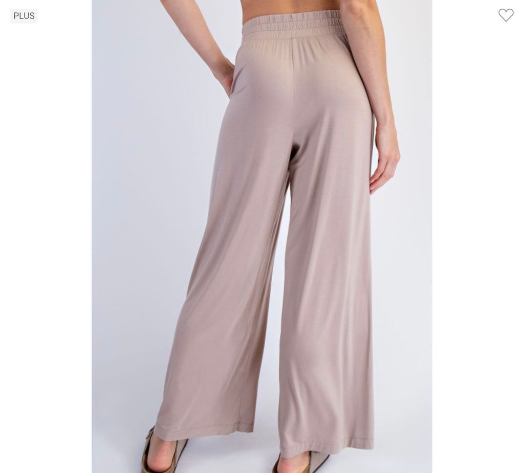 Women’s High-Waist Modal Cropped Wide Leg Pants