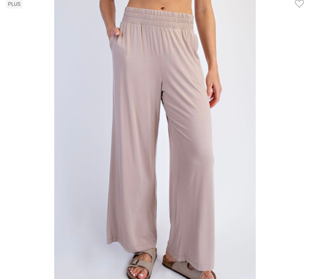 Women’s High-Waist Modal Cropped Wide Leg Pants