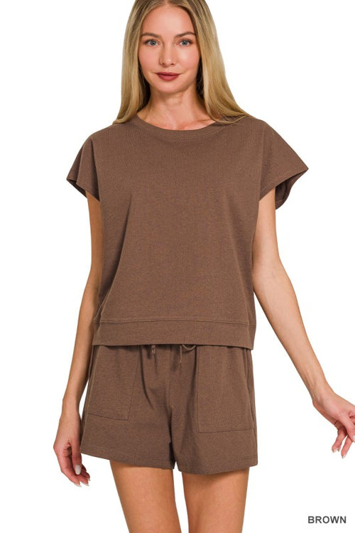 Cozy Premium Cotton Top & Shorts Set