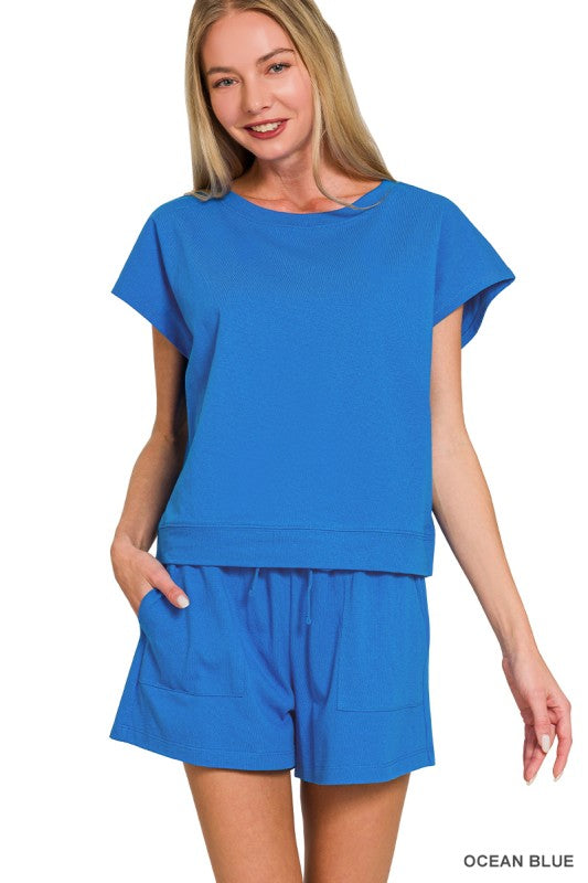 Cozy Premium Cotton Top & Shorts Set