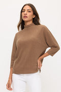 Petite Raglan Mockneck Sweatshirt