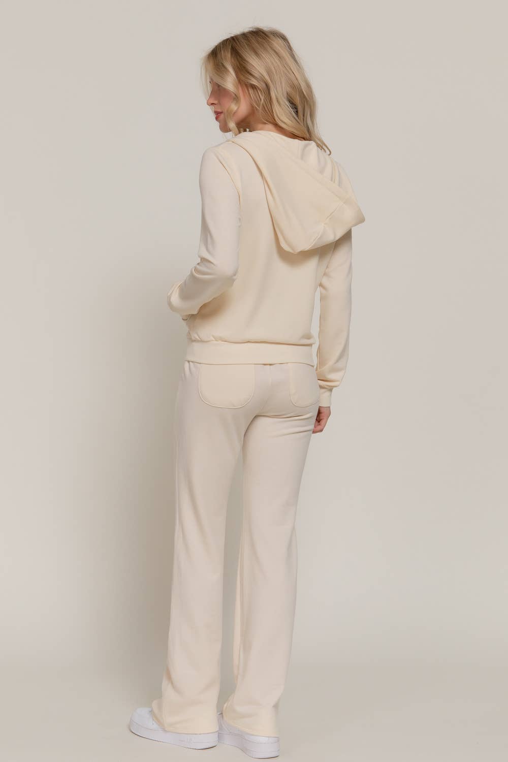 Long Sleeve Hoodie Jacket & Pants Sweatsuit Set